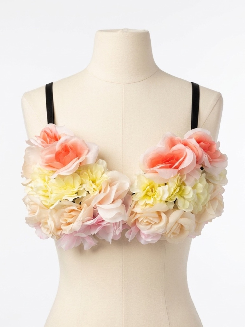 PINK Victorias Secret DIY Floral Wear Everywhere Push Up Bra Rave Festival 36C